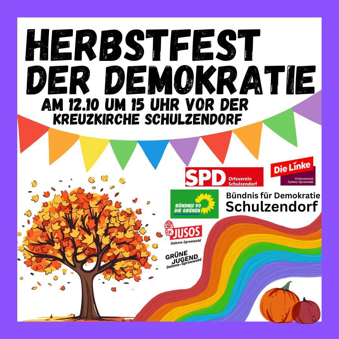 Demonstration mit anschließendem Herbstfest der Demokratie